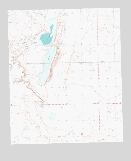 Oklahoma Flat, TX USGS Topographic Map