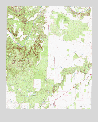 Old Glory, TX USGS Topographic Map