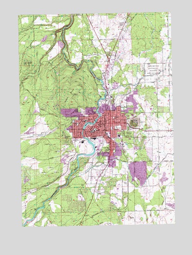 Bend Oregon Elevation Map Bend, Or Topographic Map - Topoquest