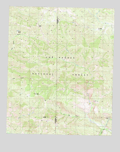 Old Man Mountain, CA USGS Topographic Map
