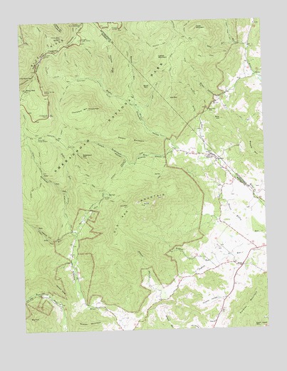 Old Rag Mountain, VA USGS Topographic Map