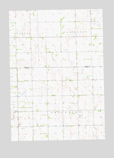 Oldham NW, SD USGS Topographic Map