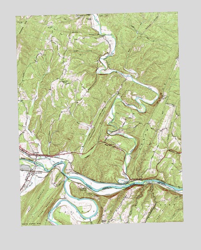 Oldtown, MD USGS Topographic Map