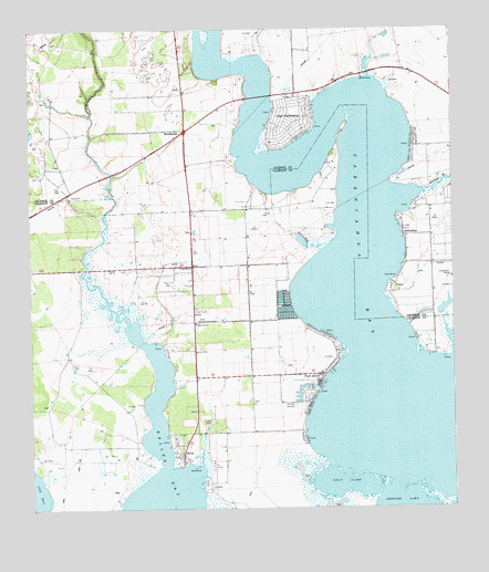 Olivia, TX USGS Topographic Map