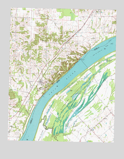 Olmsted, IL USGS Topographic Map