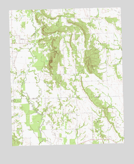 Olney, OK USGS Topographic Map
