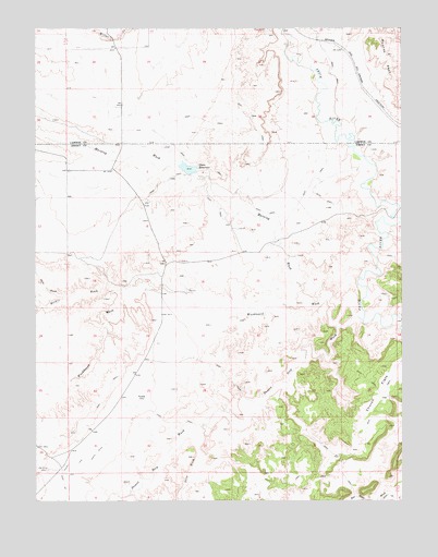 Olsen Reservoir, UT USGS Topographic Map