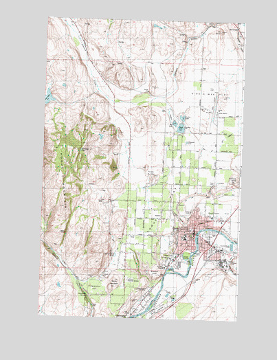 Omak, WA USGS Topographic Map