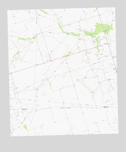 Benge Corner, TX USGS Topographic Map