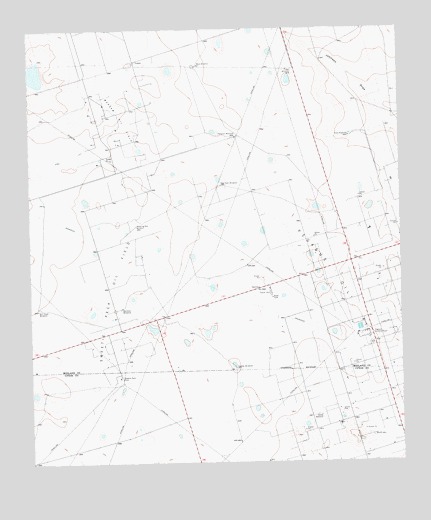 Benge Corner NW, TX USGS Topographic Map