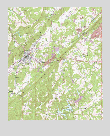 Oneonta, AL USGS Topographic Map