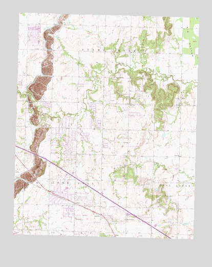 Oneta, OK USGS Topographic Map