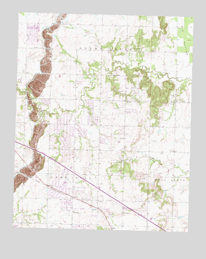 Oneta, OK USGS Topographic Map
