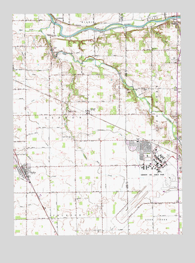 Onward, IN USGS Topographic Map