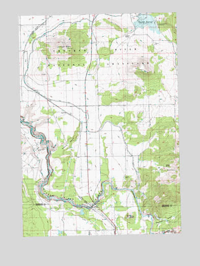 Opal City, OR USGS Topographic Map