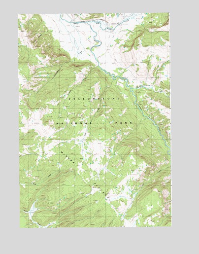 Opal Creek, WY USGS Topographic Map