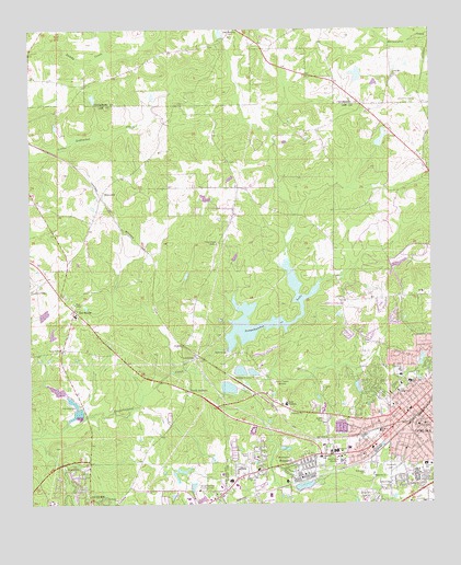 Opelika West, AL USGS Topographic Map