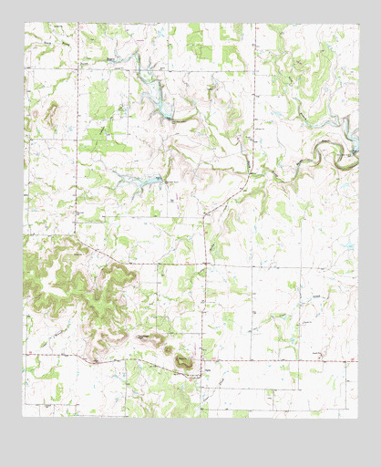 Oplin, TX USGS Topographic Map