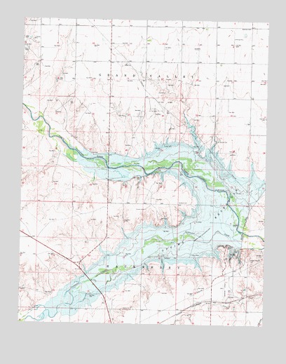 Optima Dam, OK USGS Topographic Map