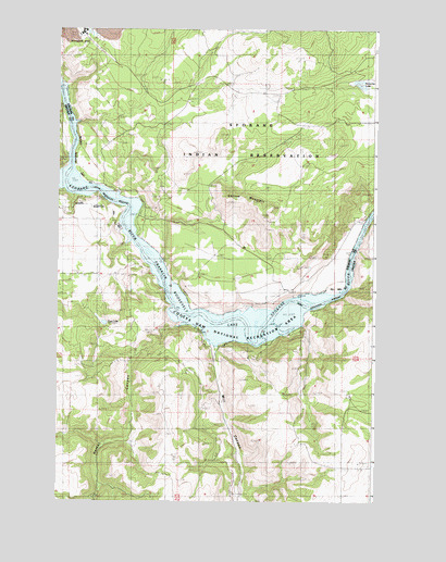 Benjamin Lake, WA USGS Topographic Map
