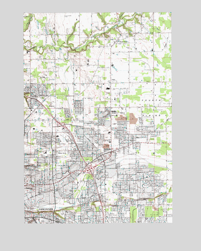 Orchards, WA USGS Topographic Map