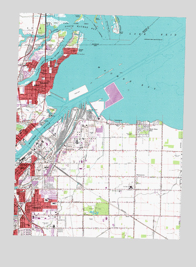 Oregon, OH USGS Topographic Map