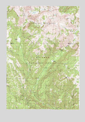 Bennet Peak, OR USGS Topographic Map