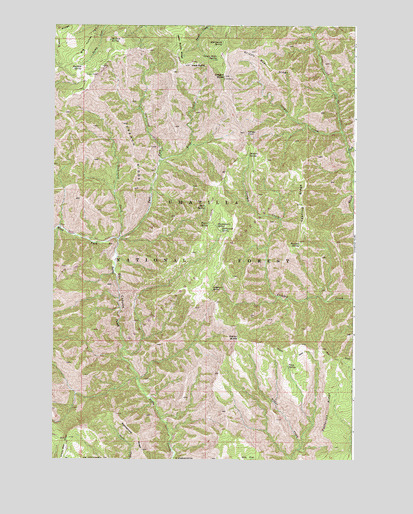 Oregon Butte, WA USGS Topographic Map