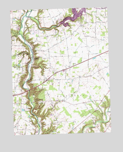 Oregonia, OH USGS Topographic Map
