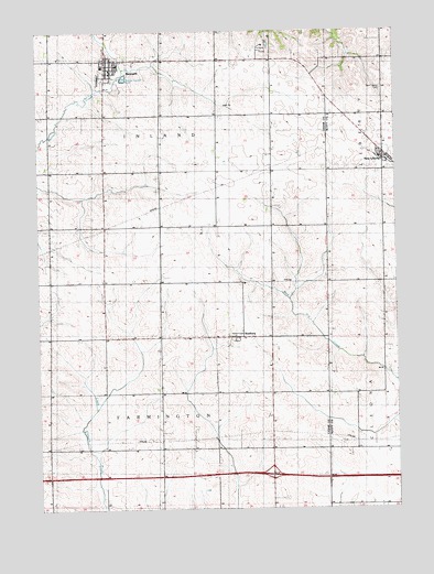 Bennett, IA USGS Topographic Map