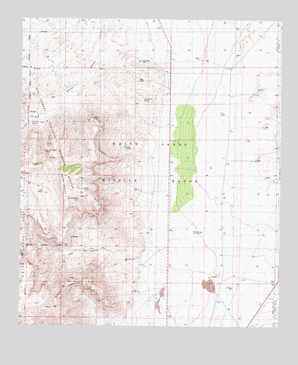 Bennett Mountain, NM USGS Topographic Map