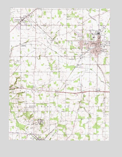 Orrville, OH USGS Topographic Map