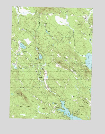 Ossipee, NH USGS Topographic Map