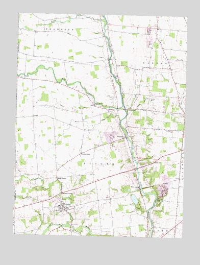 Ostrander, OH USGS Topographic Map