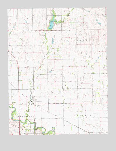 Bennington, KS USGS Topographic Map