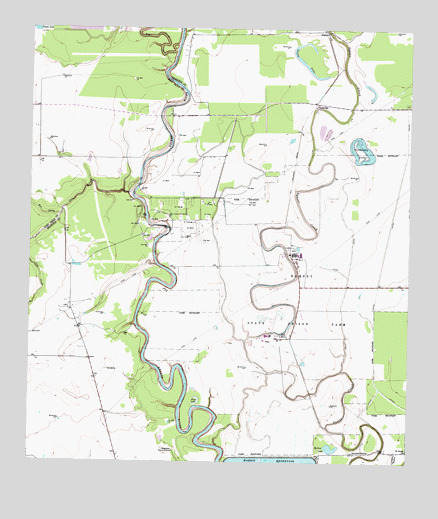 Otey, TX USGS Topographic Map