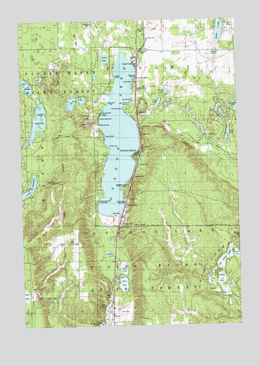 Otsego Lake, MI USGS Topographic Map