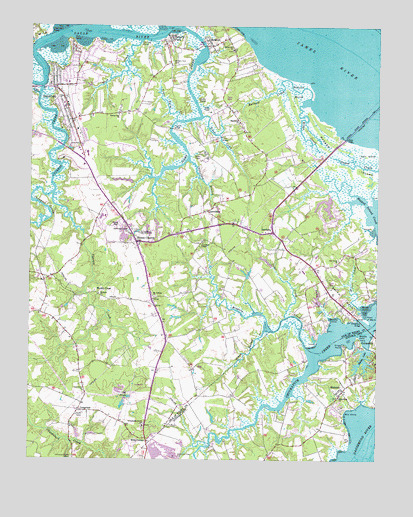 Benns Church, VA USGS Topographic Map