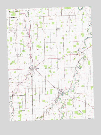 Ottoville, OH USGS Topographic Map