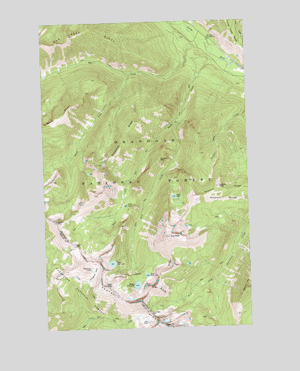 Oval Peak, WA USGS Topographic Map