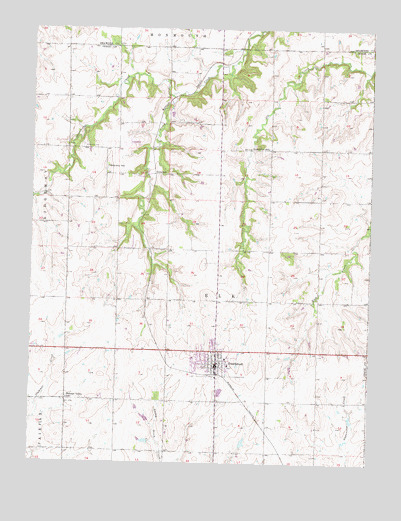 Overbrook, KS USGS Topographic Map