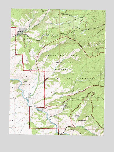 Overlook Hill, WY USGS Topographic Map