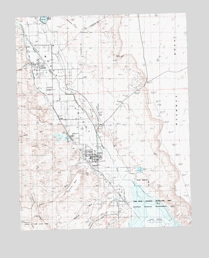 Overton, NV USGS Topographic Map