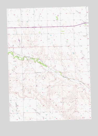 Owanka SW, SD USGS Topographic Map
