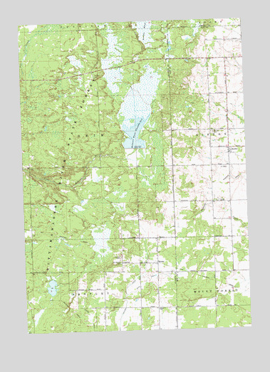 Bentley, MI USGS Topographic Map