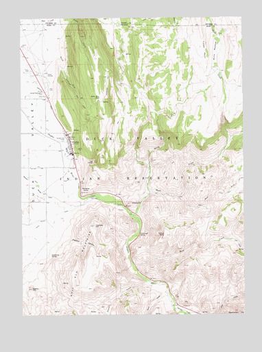 Owyhee, NV USGS Topographic Map