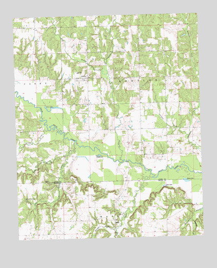 Bentley, OK USGS Topographic Map