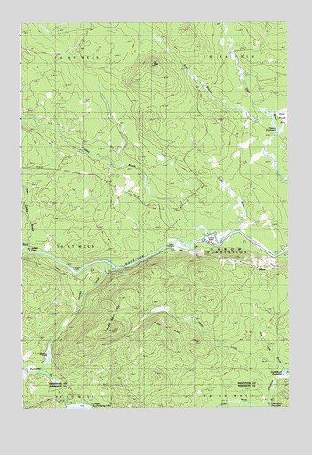 Oxbow West, ME USGS Topographic Map
