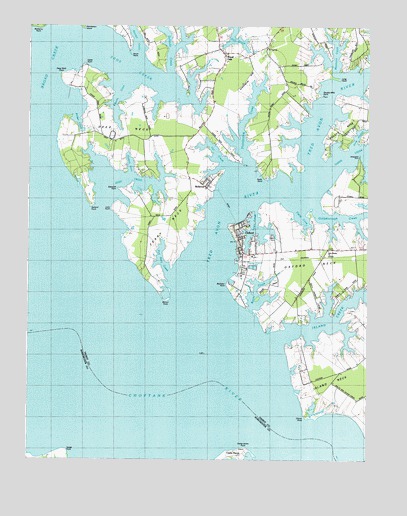 Oxford, MD USGS Topographic Map