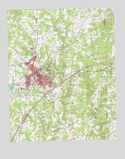 Oxford, NC USGS Topographic Map